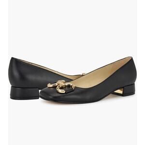 Nine West Women's Works Slip-On Square Toe Low Heel  Dress Pumps Size 8 NEW